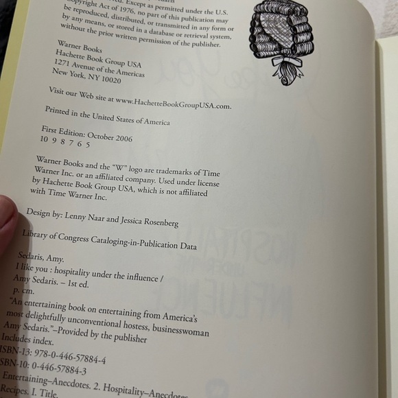 EUC hardback  book. Amy Sedaris I like you: Hospitality Under the Influence. - Picture 3 of 13